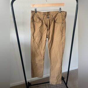 Levi's 514 Straight Leg Caramel Brown Pants, 32 x 32